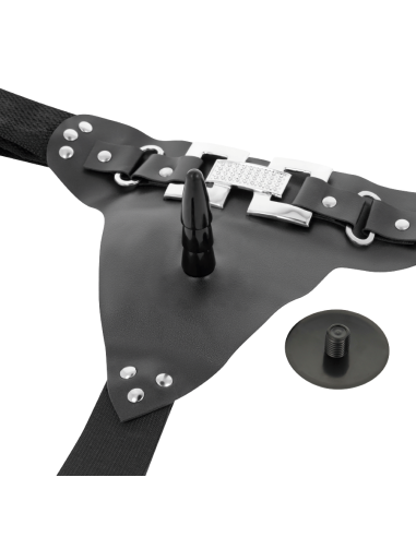 HARNESS ATTRACTION ARNES DELUXE CON VIBRACION REALISTICO 18 CM O 45 CM
