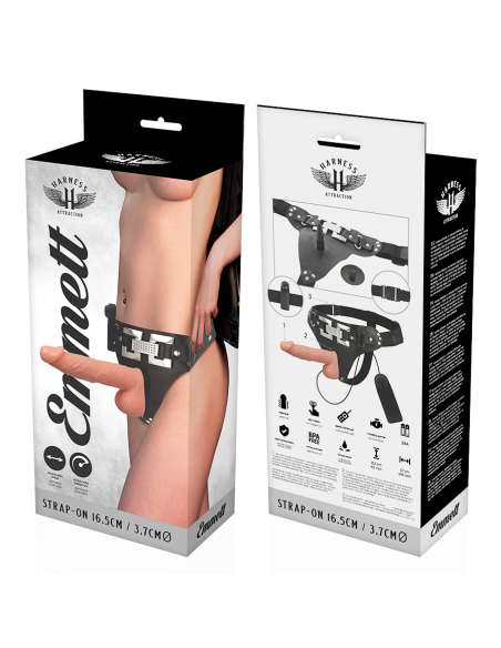 HARNESS ATTRACTION ARNES EMMETT REALISTICO VIBRADOR 165 CM O 37 CM HARNESS ATTRACTION ARNES EMMETT REALISTICO VIBRADOR 165 CM O 37 CM