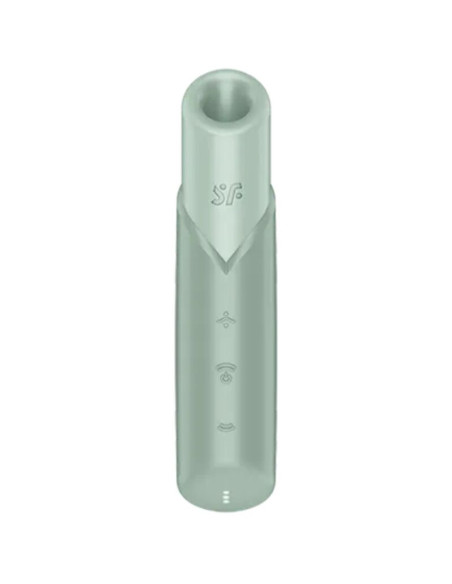 SATISFYER NAUGHTY KISS ESTIMULADOR CLATORIS POR ONDAS VERDE AGUA