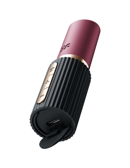 SATISFYER PRO 2 KISS ESTIMULADOR CLATORIS POR ONDAS GRANATE NEGRO