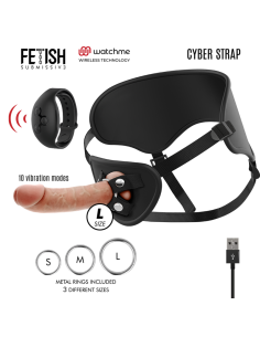 FETISH SUBMISSIVE CYBER STRAP ARNES CON DILDO CONTROL REMOTO TECNOLOGIA WATCHME L 2