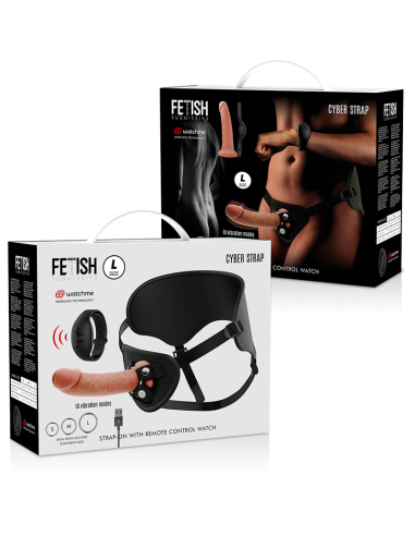 FETISH SUBMISSIVE CYBER STRAP ARNES CON DILDO CONTROL REMOTO TECNOLOGIA WATCHME L