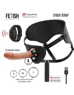 FETISH SUBMISSIVE CYBER STRAP ARNES CON DILDO Y BALA CONTROL REMOTO TECNOLOGIA WATCHME L