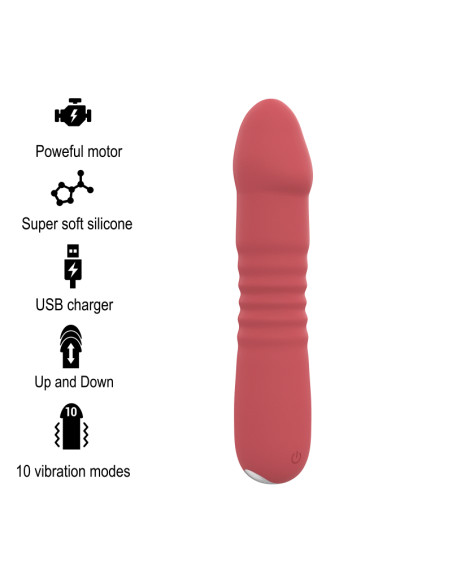INTENSE JUNI UP DOWN 10 VIBRACIONES ROJO