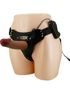 PRETTY LOVE STARKS HARNESS BRIEFS VIBRACION MULTI VELOCIDAD DILDO 175 CM MULATO