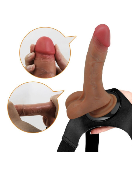 PRETTY LOVE HARNESS BRIEFS UNIVERSAL CON DILDO VIBRACION Y SQUIRTING 155 CM MULATO PRETTY LOVE HARNESS BRIEFS UNIVERSAL CON DILDO VIBRACION Y SQUIRTING 155 CM MULATO
