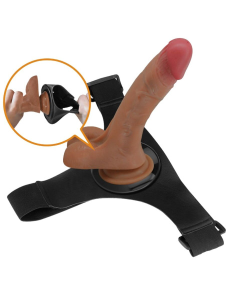 PRETTY LOVE HARNESS BRIEFS UNIVERSAL CON DILDO VIBRACION Y SQUIRTING 155 CM MULATO PRETTY LOVE HARNESS BRIEFS UNIVERSAL CON DILDO VIBRACION Y SQUIRTING 155 CM MULATO