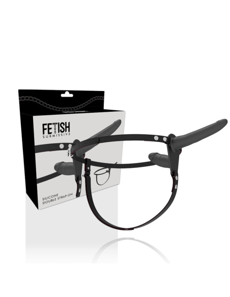 FETISH SUBMISSIVE HARNESS DOBLE PENETRACION NEGRO FETISH SUBMISSIVE HARNESS DOBLE PENETRACION NEGRO