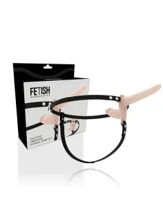 FETISH SUBMISSIVE HARNESS DOBLE PENETRACION VIBRADOR FLESH UP 2