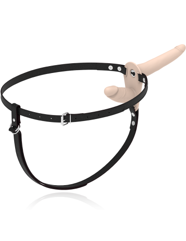 FETISH SUBMISSIVE HARNESS DOBLE PENETRACION VIBRADOR FLESH UP