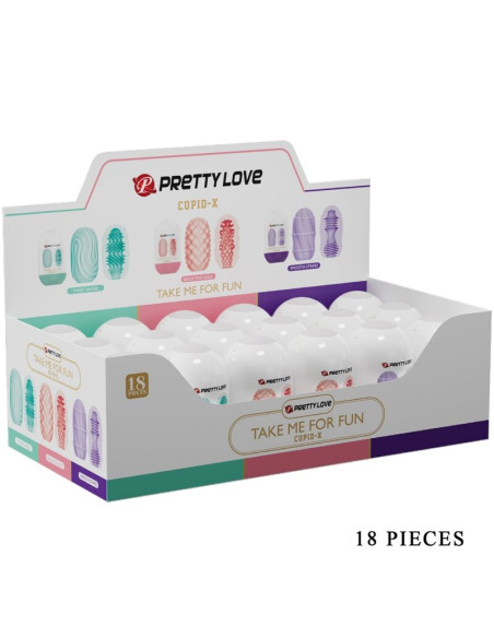 PRETTY LOVE CUPID X 18 MASTURBADORES MASCULINOS DIFERENTES TEXTURAS