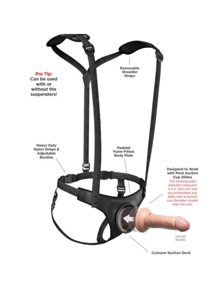 PIPEDREAMS BODY DOCK STRAP ON SUSPENDERS PIPEDREAMS BODY DOCK STRAP ON SUSPENDERS