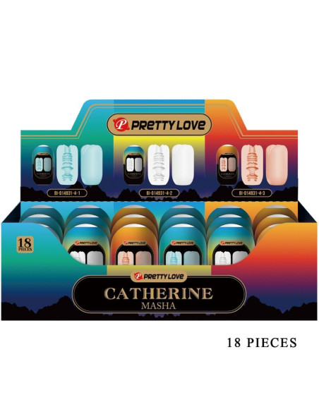 PRETTY LOVE MASHA PACK 18 MASTRUBADORES MASCULINOS VARIOS