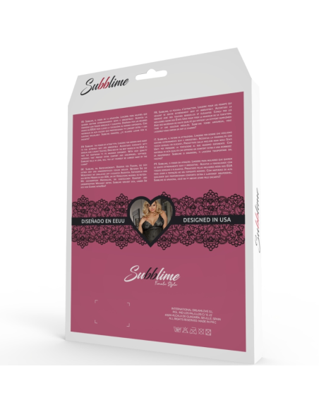 SUBBLIME BABYDOLL ENCAJE FLORAL ROJO L XL SUBBLIME BABYDOLL ENCAJE FLORAL ROJO L XL