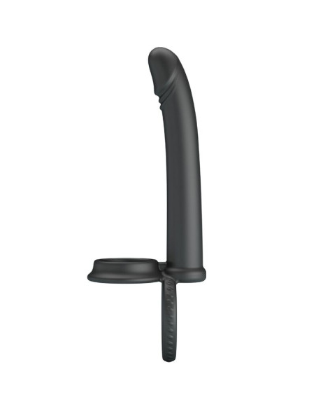 PRETTY LOVE MOSES ANILLO DOBLE PENE PARA DONLE PENETACIAN NEGRO
