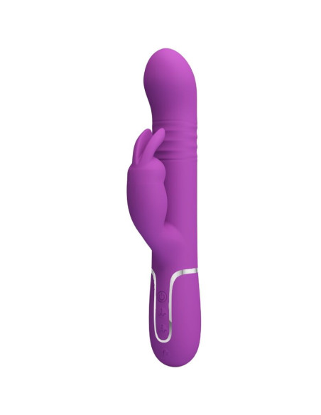 PRETTY LOVE COALE VIBRADOR RABBIT MULTIFUNCIAN 4 EN 1 MORADO