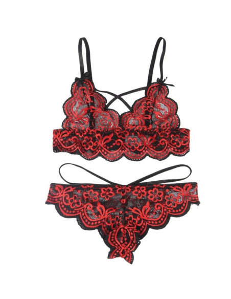 SUBBLIME SET DOS PIEZAS TOP Y PANTIES ENCAJE S M SUBBLIME SET DOS PIEZAS TOP Y PANTIES ENCAJE S M