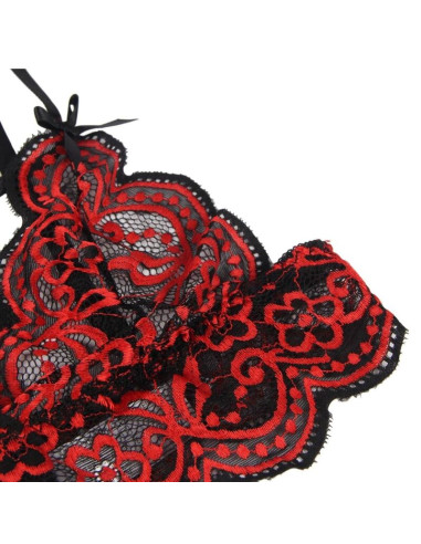 SUBBLIME SET DOS PIEZAS TOP Y PANTIES ENCAJE S M