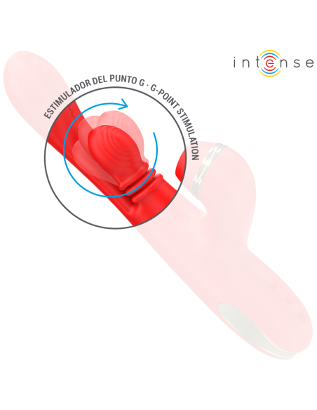 INTENSE KATY ESTIMULADOR CLITORIS MULTIFUNCION 4 CABEZALES INTERCAMBIABLES ROJO INTENSE KATY ESTIMULADOR CLITORIS MULTIFUNCION 4 CABEZALES INTERCAMBIABLES ROJO
