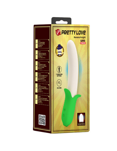 PRETTY LOVE BANANA KNIGHT SUPER POWER 7 VIBRACIONES SILICONA PRETTY LOVE BANANA KNIGHT SUPER POWER 7 VIBRACIONES SILICONA
