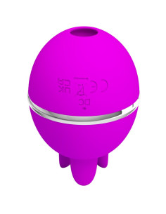 PRETTY LOVE VIBRADOR DE SILICONA REDONDO GEMINI BALL MORADO 2