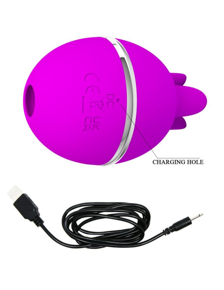 PRETTY LOVE VIBRADOR DE SILICONA REDONDO GEMINI BALL MORADO PRETTY LOVE VIBRADOR DE SILICONA REDONDO GEMINI BALL MORADO