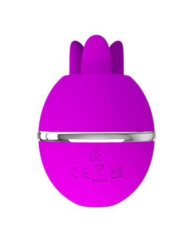 PRETTY LOVE VIBRADOR DE SILICONA REDONDO GEMINI BALL MORADO