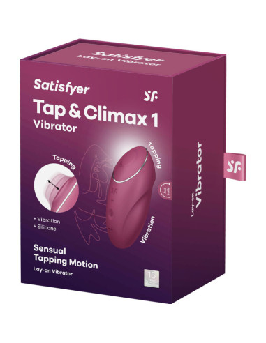 SATISFYER TAP CLIMAX 1 VIBRADOR LAY ON ROJO