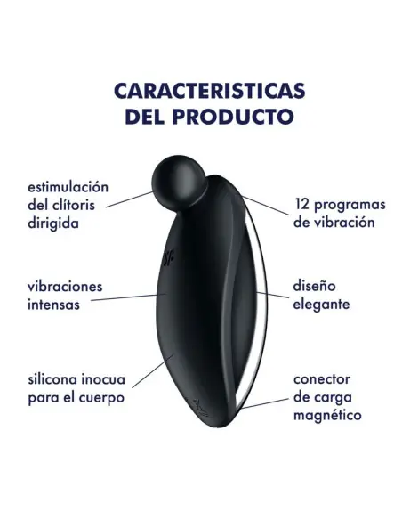SATISFYER SPOT ON 2 VIBRADOR LAY ON NEGRO