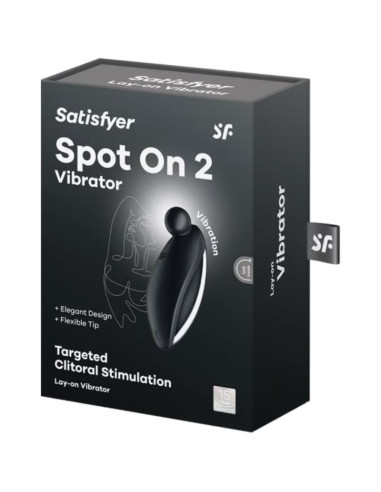 SATISFYER SPOT ON 2 VIBRADOR LAY ON NEGRO