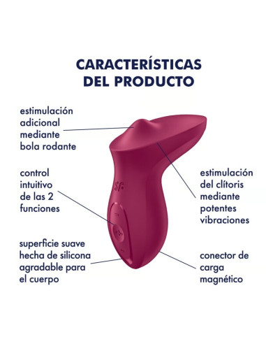 SATISFYER EXCITERRR VIBRADOR LAY ON CLITORIS FUCSIA