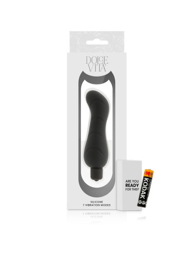 DOLCE VITA G SPOT VIBRADOR SILICONA NEGRO