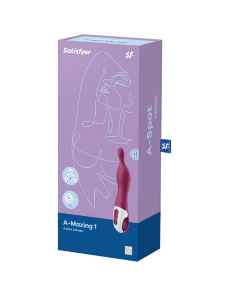 SATISFYER AMAZING 1 VIBRADOR PUNTO A BERRY SATISFYER AMAZING 1 VIBRADOR PUNTO A BERRY