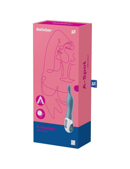 SATISFYER AMAZING 1 VIBRADOR PUNTO A AZUL SATISFYER AMAZING 1 VIBRADOR PUNTO A AZUL