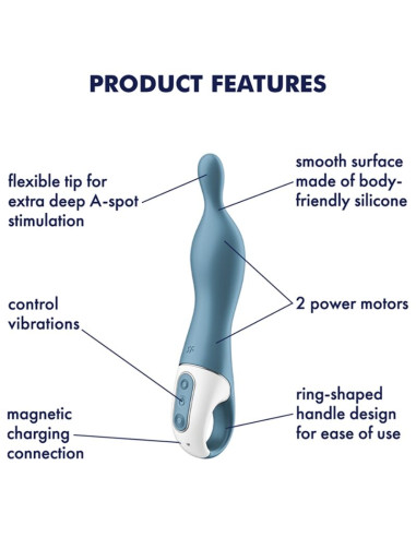 SATISFYER AMAZING 1 VIBRADOR PUNTO A AZUL