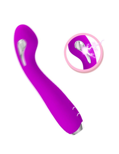PRETTY LOVE HECTOR VIBRADOR ELECTROSHOCK RECARGABLE IMPERMEABLE MORADO