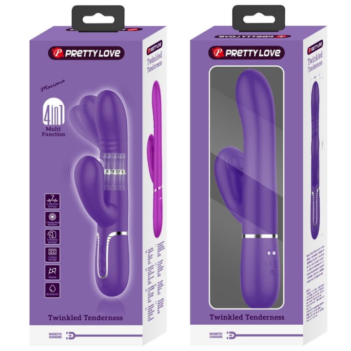 PRETTY LOVE VIBRADOR PUNTO G MULTIFUNCION MORADO