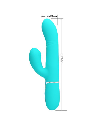PRETTY LOVE VIBRADOR PUNTO G MULTIFUNCION VERDE AGUA