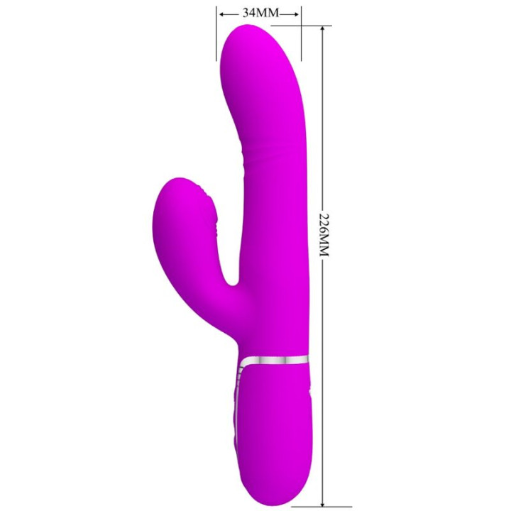 PRETTY LOVE VIBRADOR PUNTO G MULTIFUNCION FUCSIA