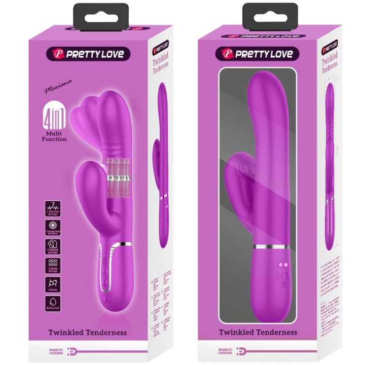 PRETTY LOVE VIBRADOR PUNTO G MULTIFUNCION FUCSIA