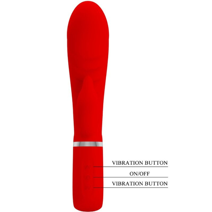 PRETTY LOVE PRESCOTT VIBRADOR PUNTO G MULTIFUNCION ROJO