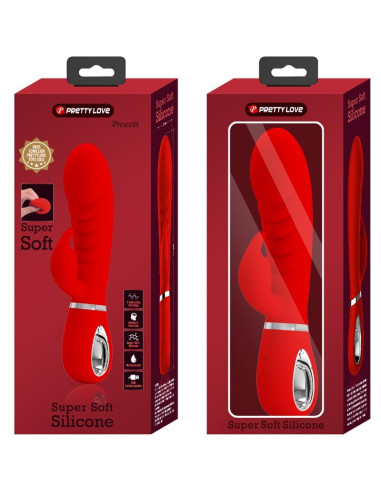 PRETTY LOVE PRESCOTT VIBRADOR PUNTO G MULTIFUNCION ROJO