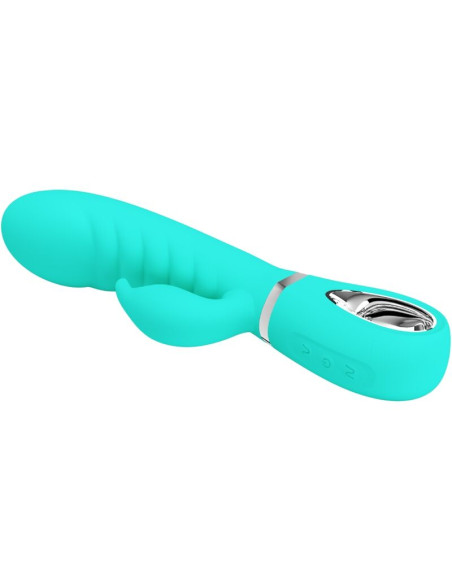 PRETTY LOVE PRESCOTT VIBRADOR PUNTO G MULTIFUNCION VERDE AGUA