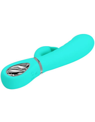 PRETTY LOVE PRESCOTT VIBRADOR PUNTO G MULTIFUNCION VERDE AGUA