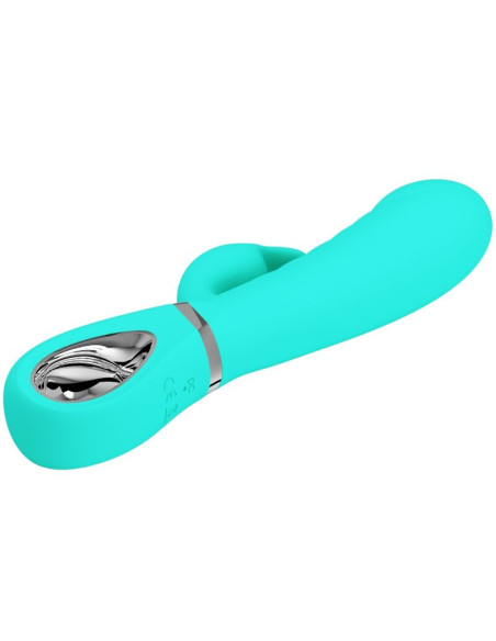 PRETTY LOVE PRESCOTT VIBRADOR PUNTO G MULTIFUNCION VERDE AGUA