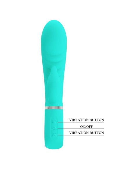 PRETTY LOVE PRESCOTT VIBRADOR PUNTO G MULTIFUNCION VERDE AGUA