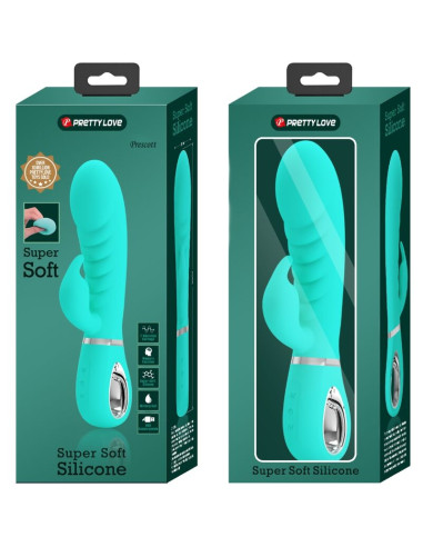 PRETTY LOVE PRESCOTT VIBRADOR PUNTO G MULTIFUNCION VERDE AGUA