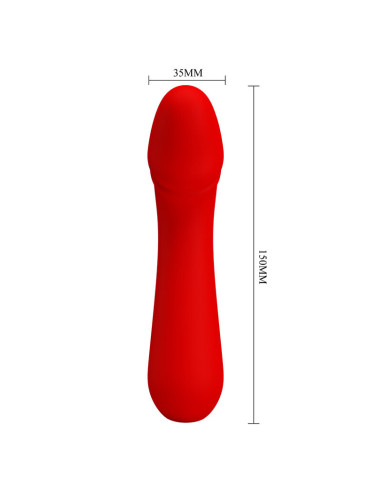 PRETTY LOVE CETUS VIBRADOR RECARGABLE ROJO