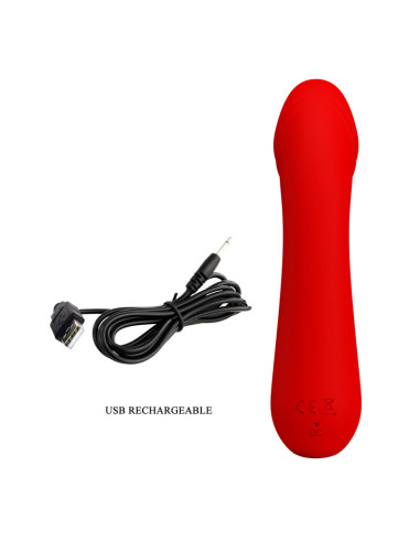 PRETTY LOVE CETUS VIBRADOR RECARGABLE ROJO