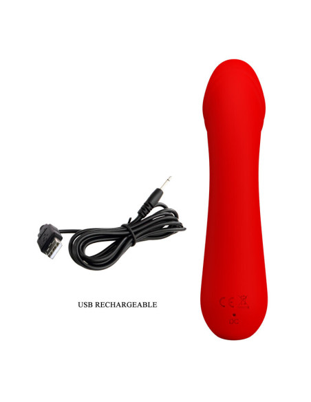 PRETTY LOVE CETUS VIBRADOR RECARGABLE ROJO PRETTY LOVE CETUS VIBRADOR RECARGABLE ROJO